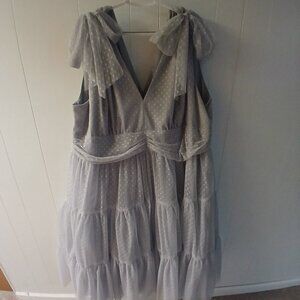 JessaKae Dusty Blue Jeanne Dress Plus Size (5x)